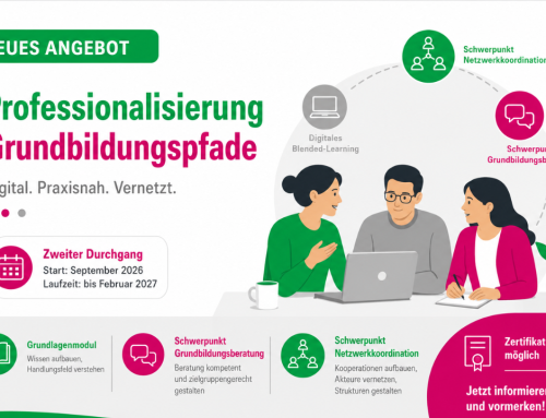 Professionalisierung der Grundbildungsberatung und Netzwerkkoordination in der Grundbildung